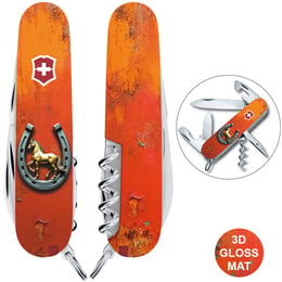 Швейцарський складаний ніж 91мм Victorinox SPARTAN ZODIAC 3D Щаслива підкова 1.3603.Z5260hk