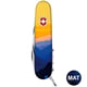 Швейцарський складаний ніж 91мм Victorinox CAMPER UKRAINE 1.3613.7.T3190pw