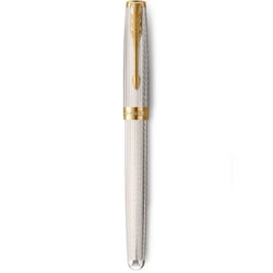 Ручка перьевая Parker SONNET Silver Mistral GT FP18 F