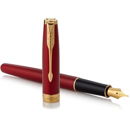 Ручка перьевая Parker SONNET Intense Red GT FP F