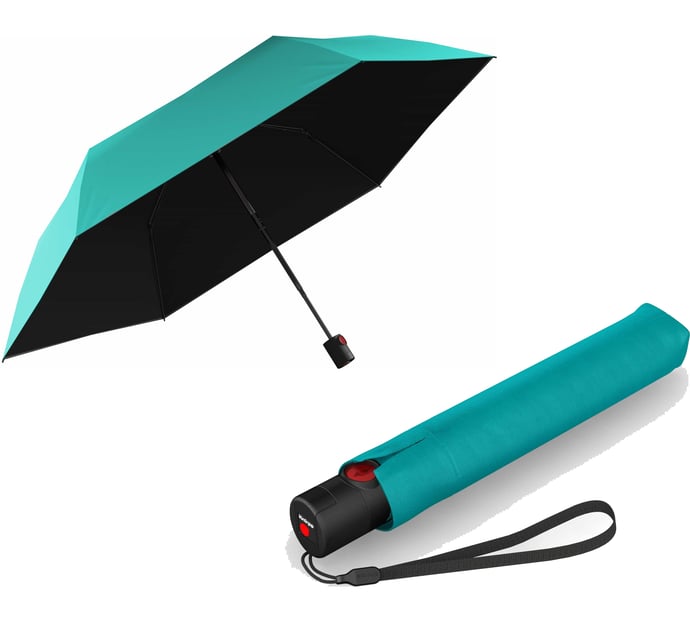 Парасолька-автомат Knirps U.200 Ultra Light Duomatic/Turquoise Black UV Coating Kn95 2200 1340