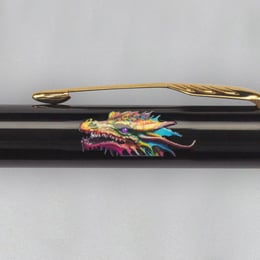 Ручка кулькова Parker IM ZODIAC Black GT BP Яскравий Дракон