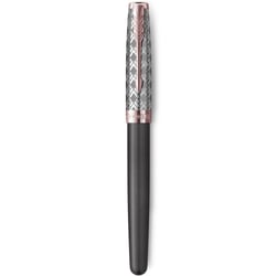 Ручка перьевая Parker SONNET Metal & Grey Lacquer PGT FP18 F