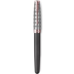 Ручка перьевая Parker SONNET Metal & Grey Lacquer PGT FP18 F