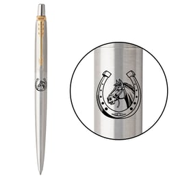 Ручка кулькова Parker JOTTER ZODIAC Stainless Steel GT BP Кінь з підковою