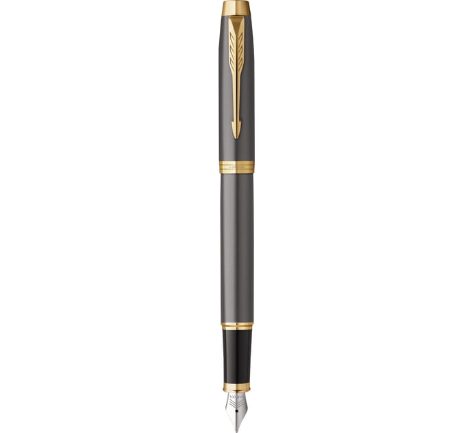 Ручка перьевая Parker IM Grey Lacquer GT FP M