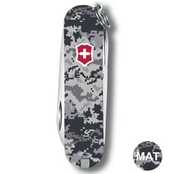 Складаний ніж 58 мм Victorinox CLASSIC SD ARMY Піксель синій з червоним Логотипом 0.6223.3.W3943pw