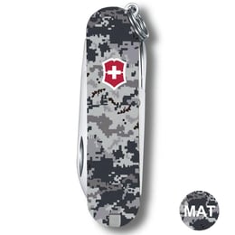 Складной нож 58 мм Victorinox CLASSIC SD ARMY Пиксель синий с красным Лого 0.6223.3.W3943pw