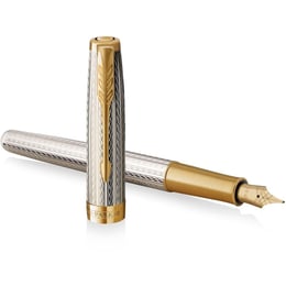 Ручка перьевая Parker SONNET Silver Mistral GT FP18 F