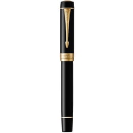 Ручка перьевая Parker DUOFOLD Classic Black GT FP18 F