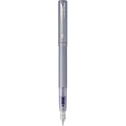 Ручка перова Parker VECTOR XL Metallic Silver Blue CT FP F