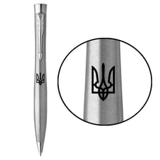 Ручка шариковая Parker URBAN UKRAINE Metro Metallic CT BP Трезубец