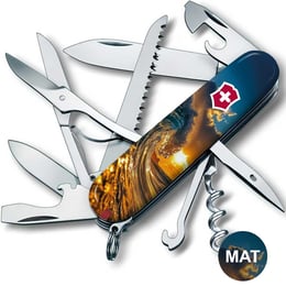 Швейцарский складной нож 91мм Victorinox HUNTSMAN DESIGN Солнечная волна 1.3713.3.R2080pk