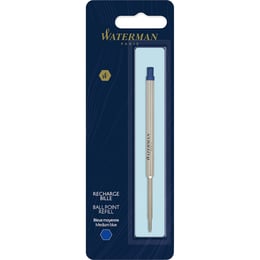 Стрижень Waterman кульковий синій М (у блістері)