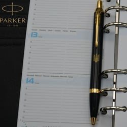 Ручка кулькова Parker IM UKRAINE Black GT BP Тризуб прозорий