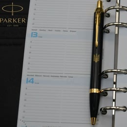 Ручка шариковая Parker IM UKRAINE Black GT BP Трезубец прозрачный
