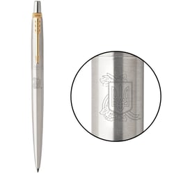 Ручка шариковая Parker JOTTER UKRAINE Stainless Steel GT BP Герб Украины с калиной