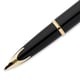 Ручка перьевая Waterman CARENE Deluxe Black/silver FP18 F