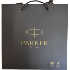 Подарунковий пакет Parker сірий (24x24x10 см)