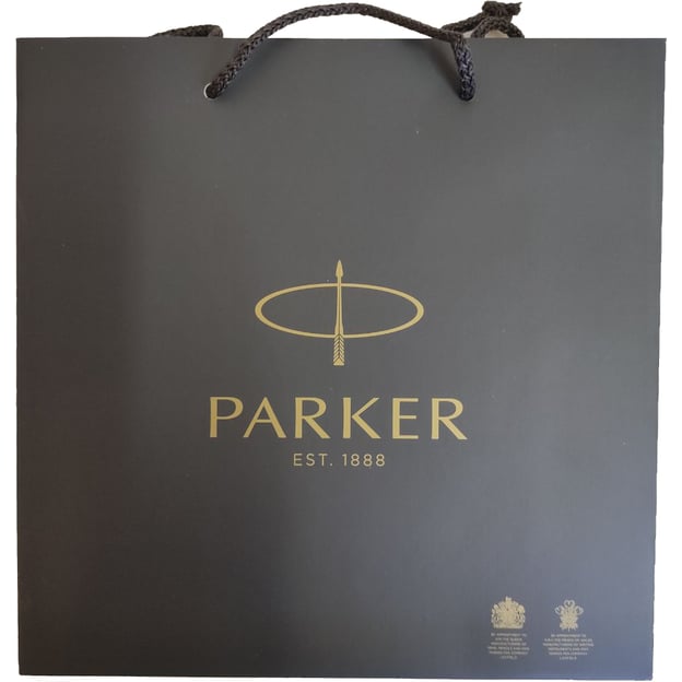 Подарочный пакет Parker серый (24x24x10 см)