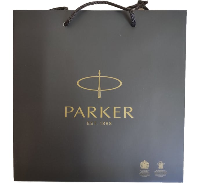 Подарочный пакет Parker серый (24x24x10 см)