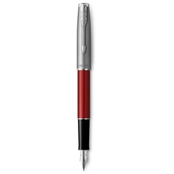 Ручка перьевая Parker SONNET Essentials Metal & Red Lacquer CT FP F