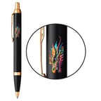 Ручка шариковая Parker IM ZODIAC Black GT BP Яркий Дракон