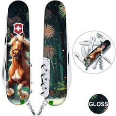 Швейцарський складаний ніж 91мм Victorinox CLIMBER ZODIAC Кінь-переможець 1.3703.3.Z5300pk