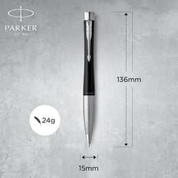 Ручка шариковая Parker URBAN Twist Muted Black CT BP