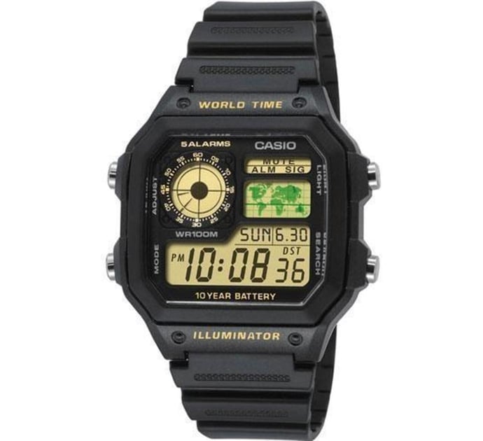 Мужские часы Casio STANDARD Digital Cwae-1200wh-1bvef