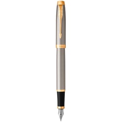 Ручка перьевая Parker IM Brushed Metal GT FP F