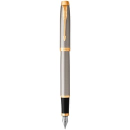 Ручка перьевая Parker IM Brushed Metal GT FP F