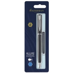 Ручка перьевая Waterman ALLURE Black CT FP F (блистер)