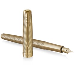 Ручка перьевая Parker SONNET SE Cisele Gold GT FP18 F + бархатный чехол