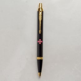 Ручка кулькова Parker IM ARMY Black GT BP Емблема ЗСУ