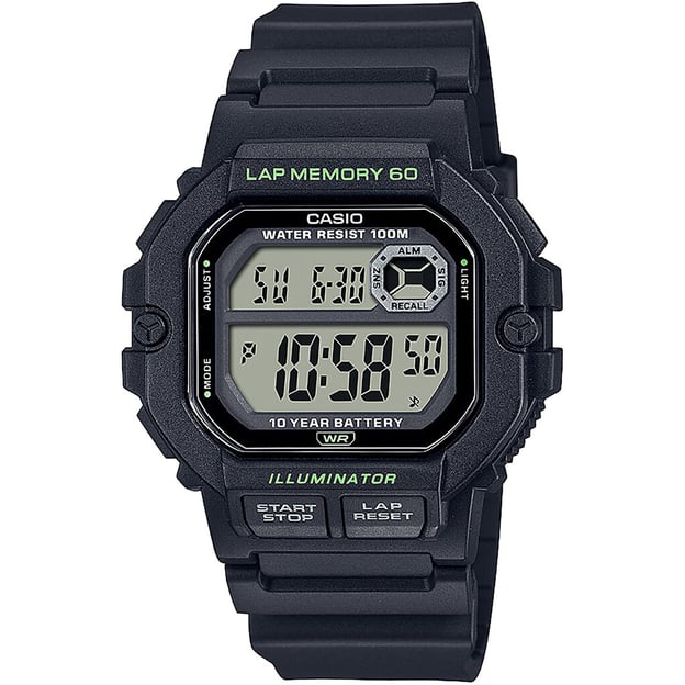 Часы 47 мм Casio STANDARD Digital WS-1400H-1AVEF