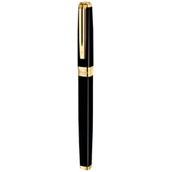 Ручка перьевая Waterman EXCEPTION Slim Black GT FP18 F
