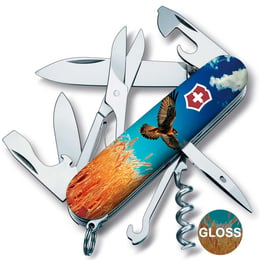 Швейцарський складаний ніж 91мм Victorinox CLIMBER UKRAINE 1.3703.7.T3230pw