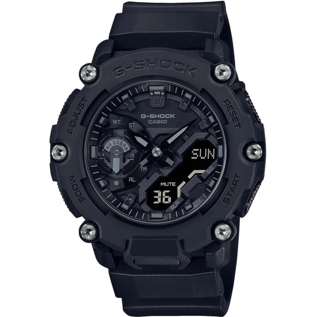 Часы 47 мм Casio G-SHOCK Carbon Core Guard GA-2200BB-1A