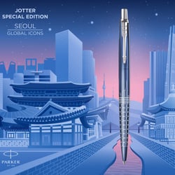 Ручка шариковая Parker JOTTER Global Icons Seoul Blue CT BP (Special Edition)