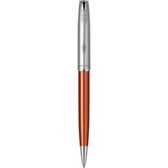 Ручка шариковая Parker SONNET Essentials Metal & Orange Lacquer CT BP