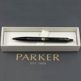 Ручка шариковая Parker IM UKRAINE Achromatic Black BT BP Трезубец