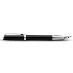 Ручка перьевая Parker INGENUITY Black Lacquer CT FP F