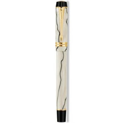 Ручка перьевая Parker DUOFOLD Pearl and Black GT FP18 F