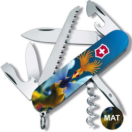 Швейцарський складаний ніж 91мм Victorinox CAMPER DESIGN Фантастична пташка 1.3613.3.R2100pk