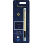 Ручка перьевая Waterman ALLURE Pastel Yellow CT FP F + упаковка картриджей Mini (блистер)