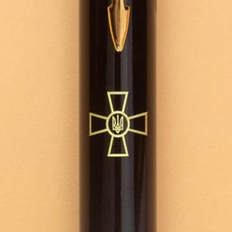 Ручка шариковая Parker IM ARMY Black GT BP Эмблема ВСУ