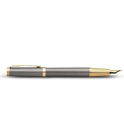 Ручка перьевая Parker INGENUITY Grey Lacquer GT FP F