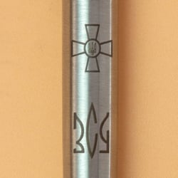 Ручка кулькова Parker JOTTER ARMY Stainless Steel CT BP Емблема ЗСУ + Тризуб ЗСУ