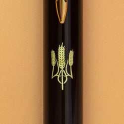 Ручка шариковая Parker IM UKRAINE Black GT BP Трезубец из колосков